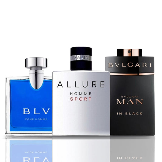 Set od 3 parfema | BLV · Allure Homme Sport · Man in Black