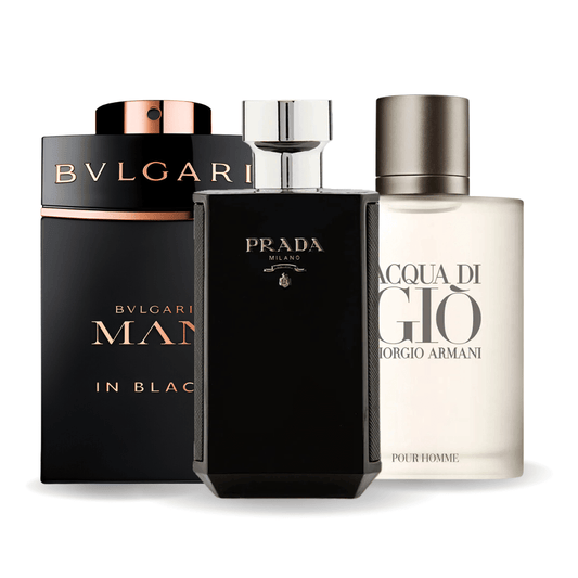 Set od 3 parfema | Bvlgari In Black · Acqua di Giò · L'Homme Prada Intense