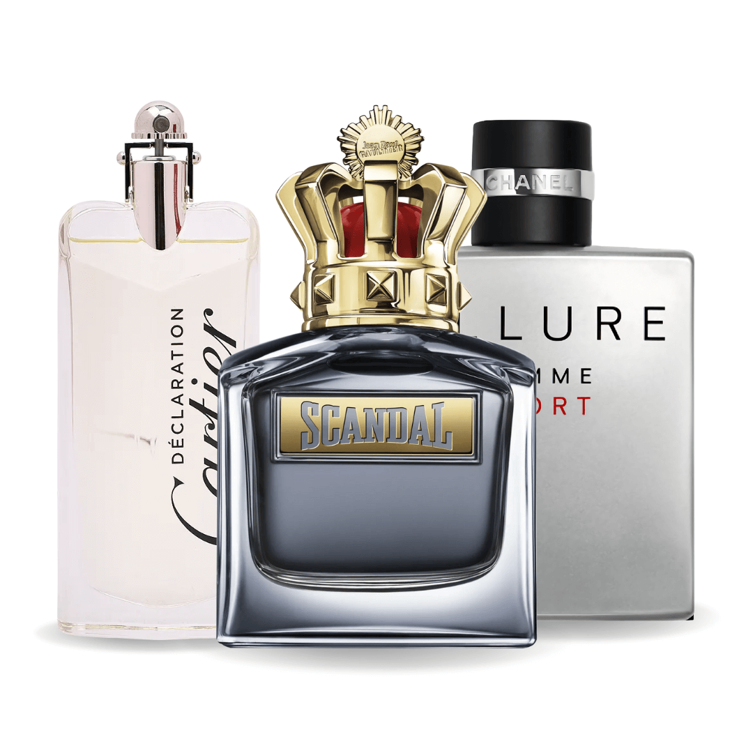 Set od 3 parfema | Allure Homme Sport · Scandal · Cartier Declaration