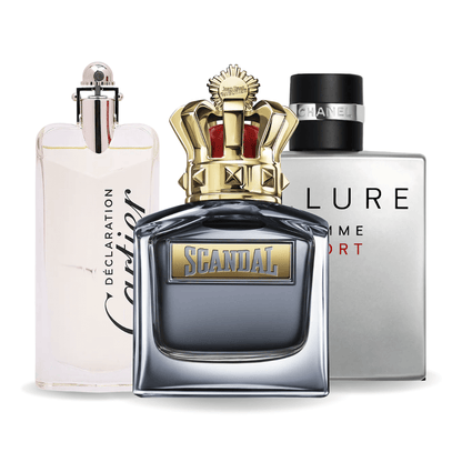 Set od 3 parfema | Allure Homme Sport · Scandal · Cartier Declaration