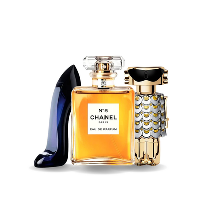 Set od 3 parfema | Good Girl · Chanel N°5 · Fame