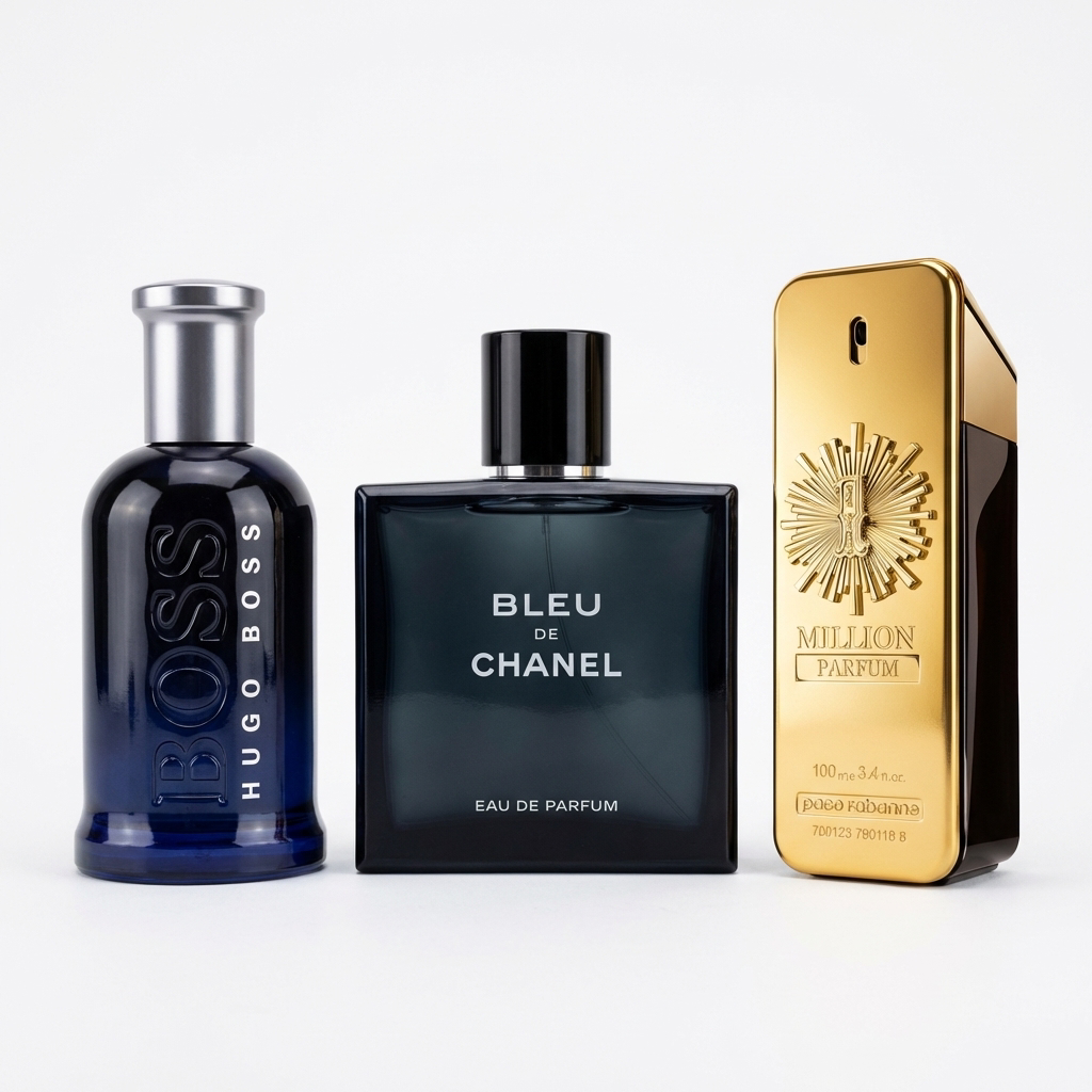 Set od 3 parfema | Bleu de Chanel · 1 Million · Boss Night