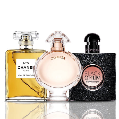 Set od 3 parfema | Black Opium · Chanel N°5 · Olympéa